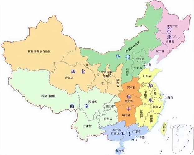 中国根据区域划分为哪几个区分别包括哪些省份中国的地区区域划分的