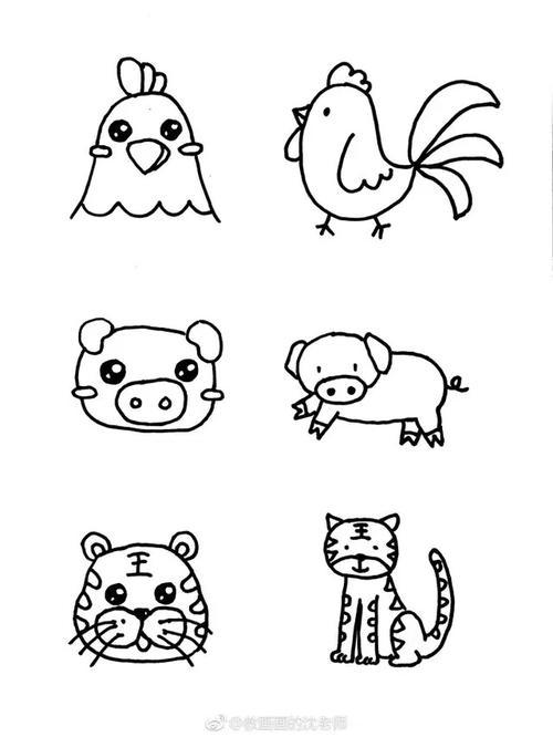 如何画简笔画的动物