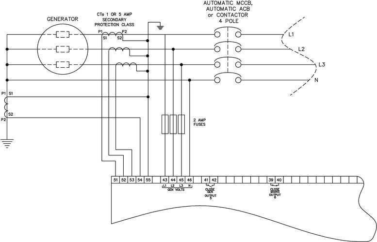 柴油发电机组深海控制器无限制接地保护接线图.png
