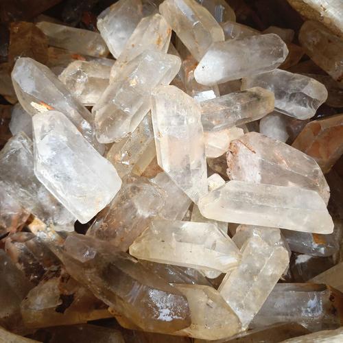 天然白水晶六棱柱水晶原石摆件长条毛料水晶能量石