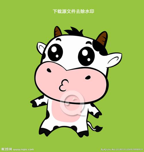q版小奶牛设计图__动漫人物_动漫动画_设计图库_昵图网nipic.com