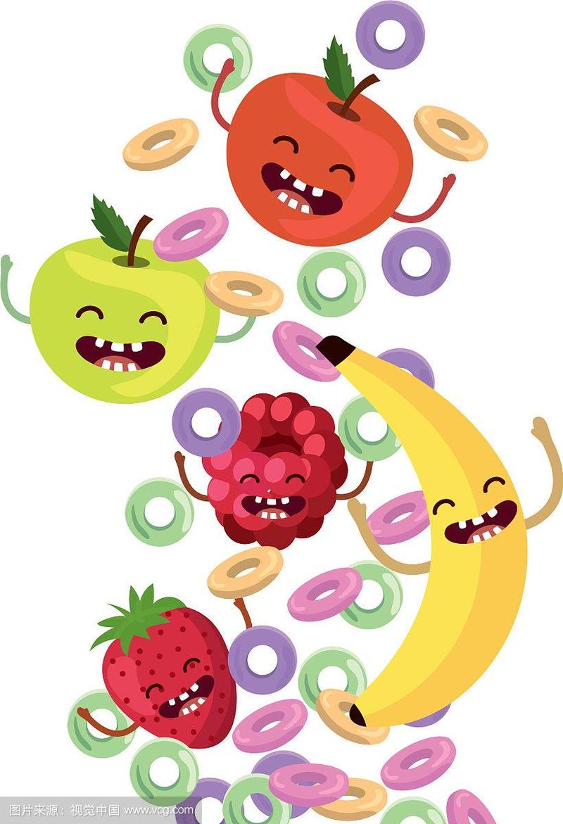 美味可口的水果卡通