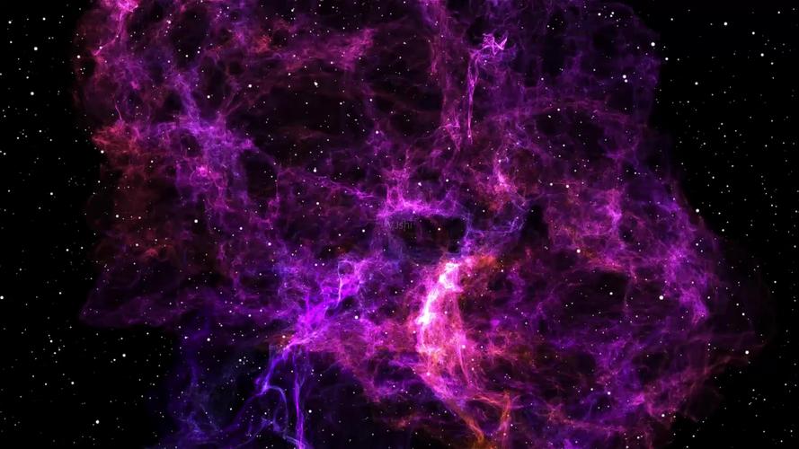 紫色星空星云宇宙太空旋转vjloop_2560x1440_高清视频