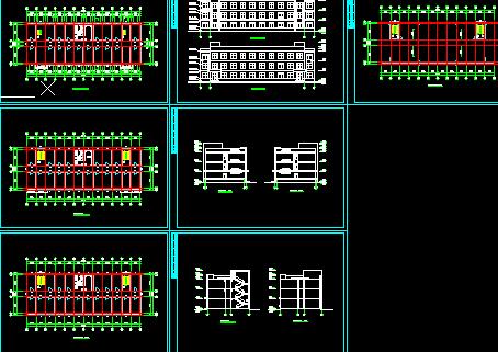 宿舍楼建筑设计图免费下载 - 建筑户型平面图 - 土木工程网