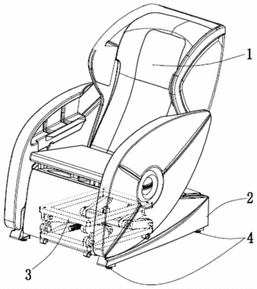 背景技术:按摩椅是根据人体工程学结合现代机械,电子电控技术进行设计