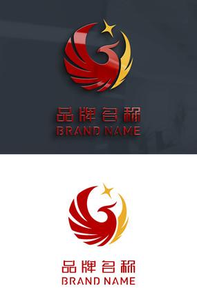 凤凰展翅logo设计