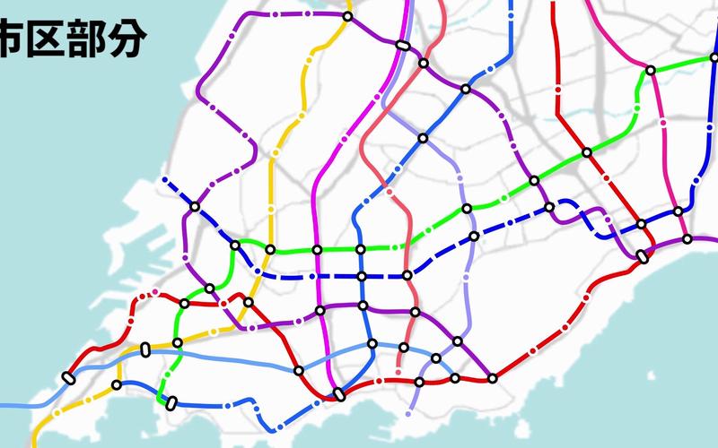 青岛地铁2045规划图一览