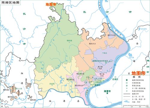 几张图快速了解湖南省湘潭市区划