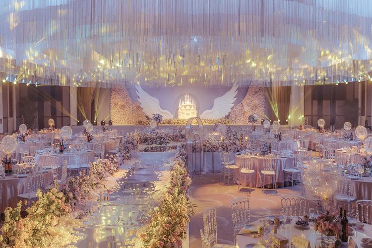 北京婚庆婚礼策划 西式婚礼婚庆室内布置 西式婚礼宴会现场布置