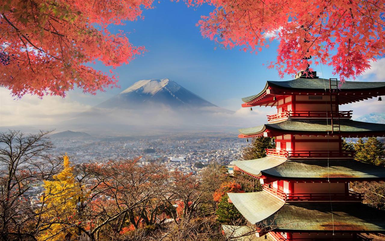 日本浅草寺唯美风景高清壁纸