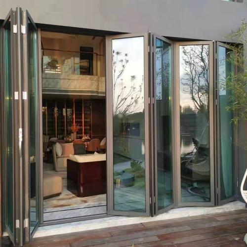 铝合金折叠门阳台断桥铝合金玻璃门重型推拉门
