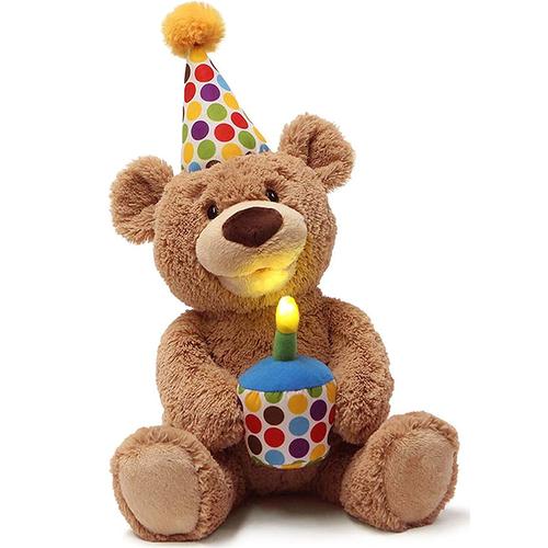 可爱生日快乐小熊毛绒玩具跨境泰迪熊玩偶布娃娃生日蛋糕儿童礼物