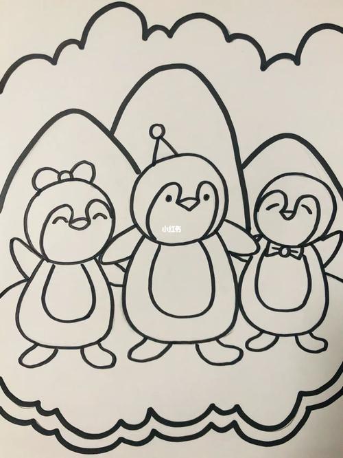 企鹅儿童画