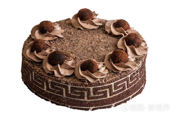 圆形巧克力蛋糕