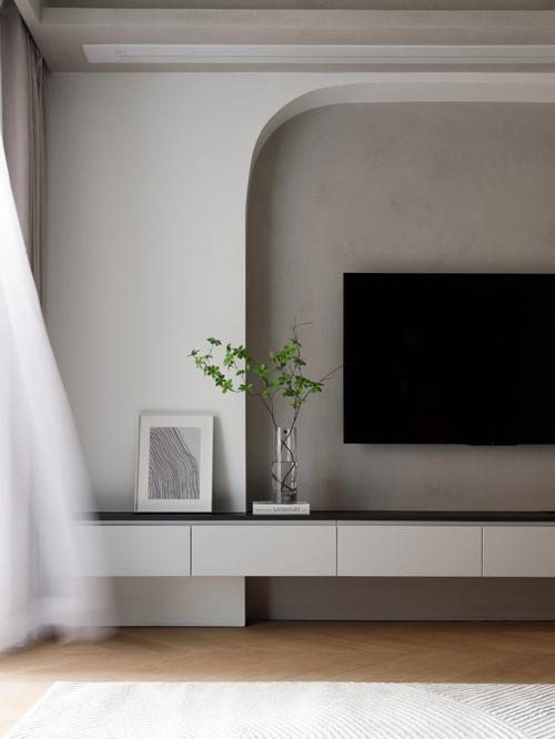 弧形电视墙让你拥有宅家观影沉浸式体验