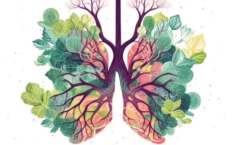 地球之肺创意插画