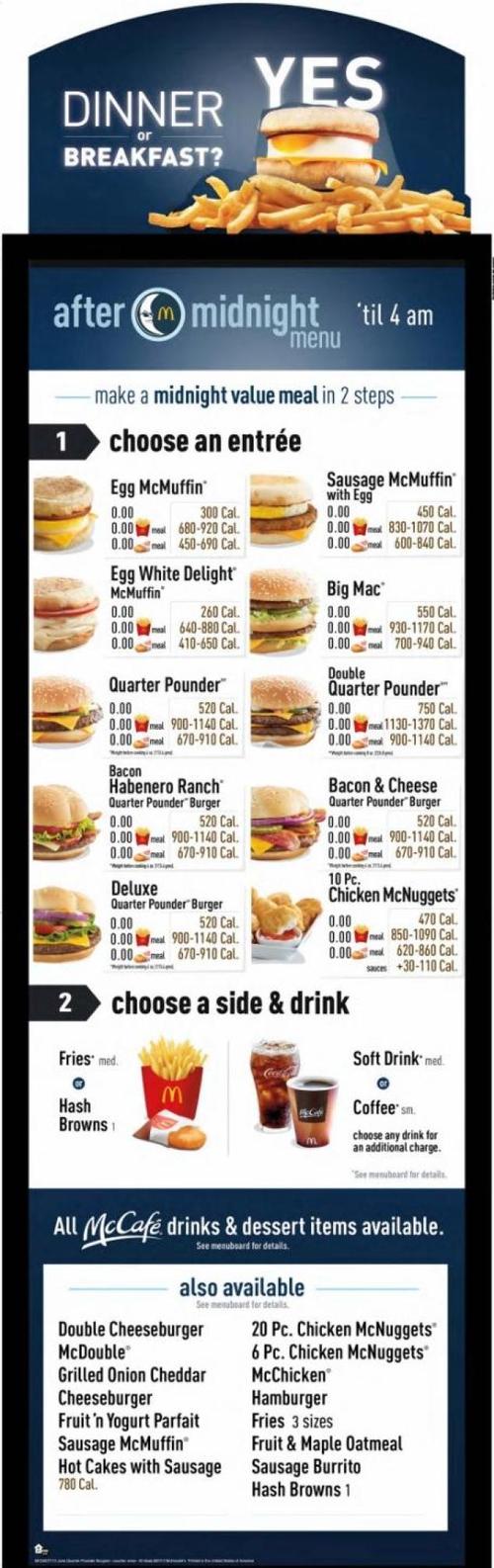 best images of mcdonalds restaurant printable menu