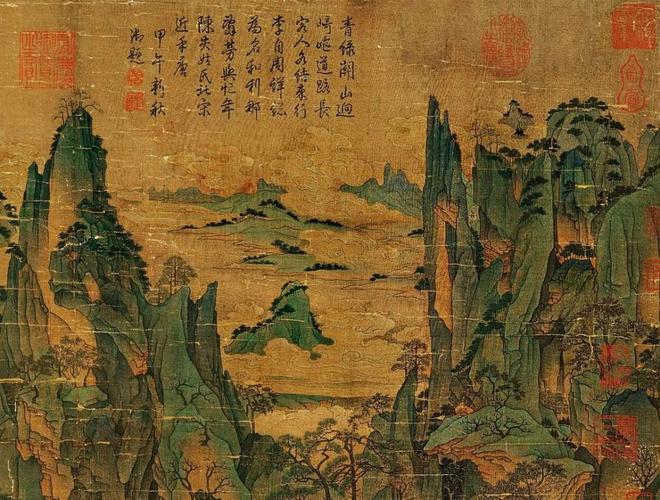 唐代中期青绿山水画代表画家李思训李昭道