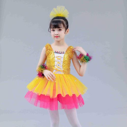 六一儿童节演出服幼儿园蓬蓬裙舞蹈服女童公主裙主持人走秀表演服