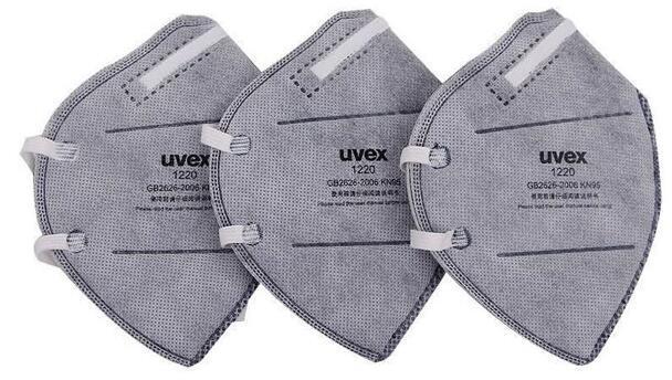 现货德国优维斯uvex1220活性炭防尘口罩 kn95头戴尤维斯 海绵鼻垫