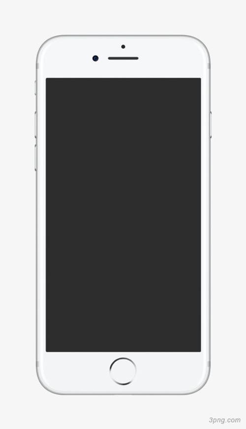 白色手机屏幕png素材透明免抠图片产品实物