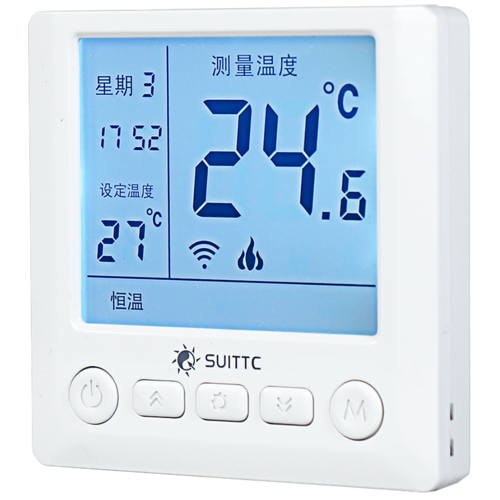 鑫源suittc电地暖燃气壁挂炉温控器地暖热温开关手机远程控制wifi