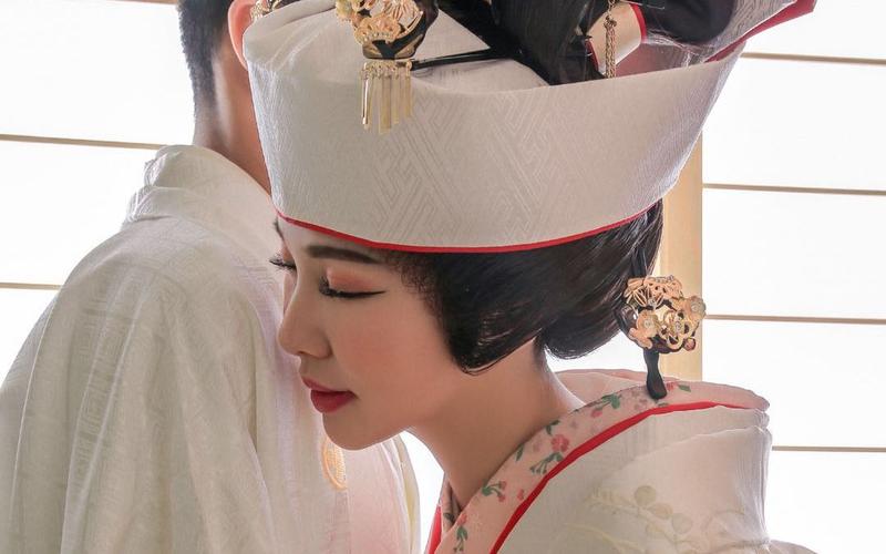 京都八坂神社花嫁仪式白无垢日式传统婚礼