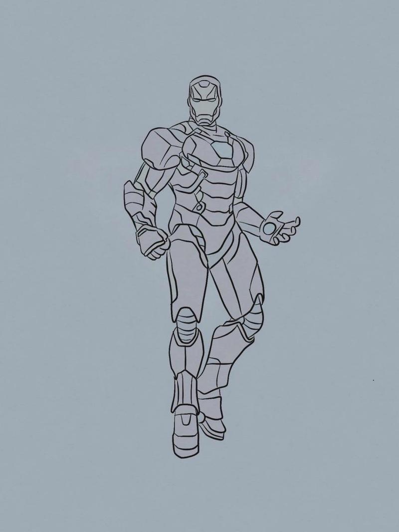 手绘|漫威超级英雄系列—钢铁侠 iron man! 还是来自于游戏《漫威超级
