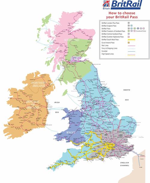 欧洲火车票预订专版 69 英国火车通票介绍【2015更新】清晰铁路图