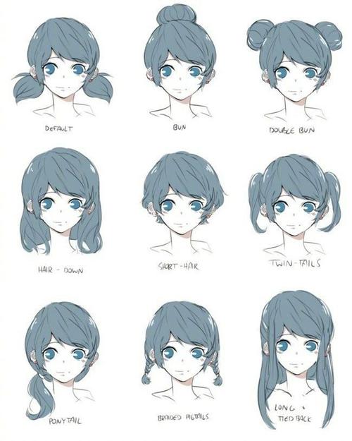【干货】动漫绘画初学者怎么画女生的头发?