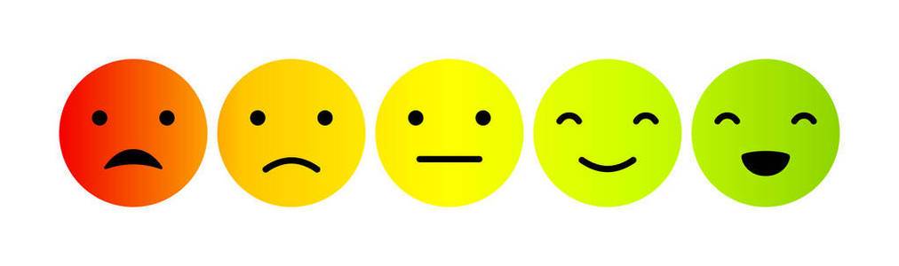 表情符号情绪量表五颜六色