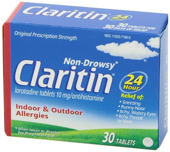 claritin是一款非处方的过敏药,可缓解多种过敏症状.