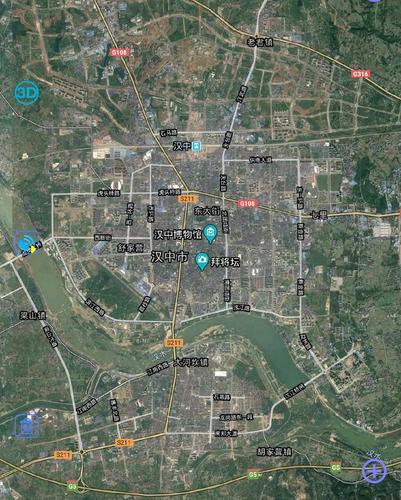 陕西有多少个市?看卫星影像图