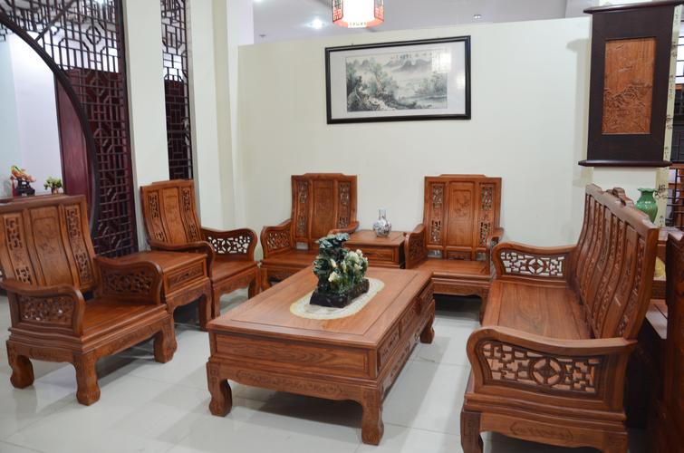 新中式万字沙发10件套客厅组合正宗实木家具红木明清古典沙发