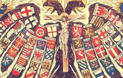 神圣罗马帝国的国徽是什么样的?头顶皇冠的双头鹰图案-历史百科