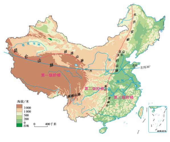 我国36条重要地理分界线附大量中国地图