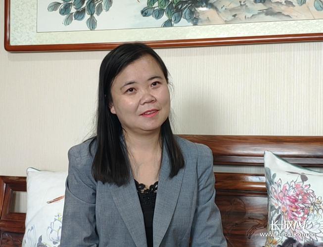 燕达国际健康城副总裁李海燕接受记者采访.燕达工作人员拍摄