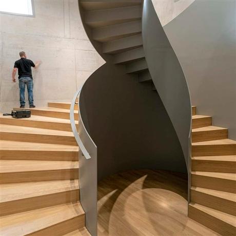 钢木悬空楼梯装修室外悬空楼梯定制安装室内悬空楼梯设计