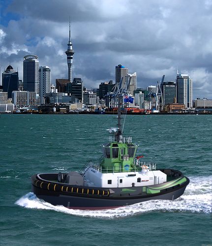 达门与奥克兰港口签订世界首艘纯电动拖轮rsdetug2513新造船合同