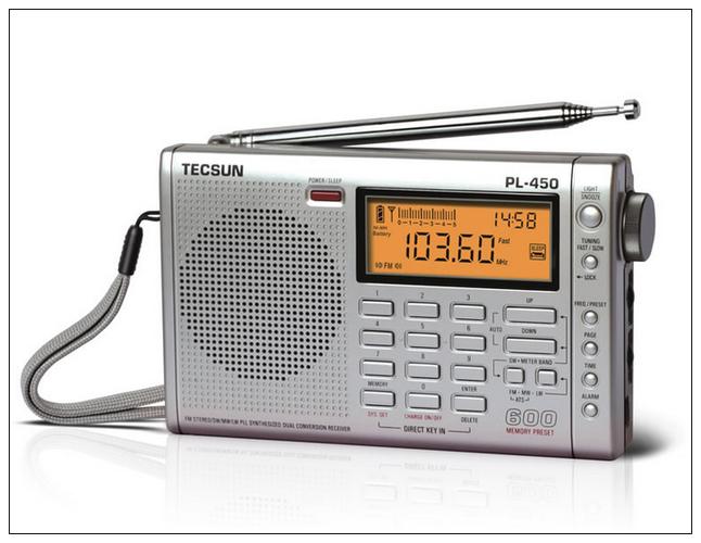 tecsun/德生pl-450收音机pl450全波段数字立体声调频长波中波短波