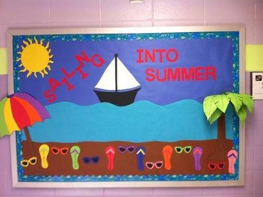 100款幼儿园夏季主题墙手工环创布置