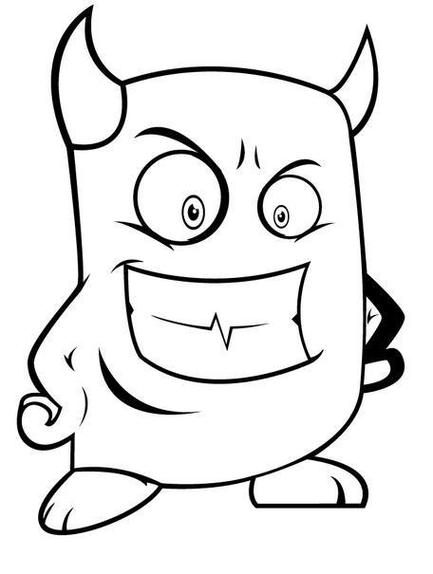 小怪物大变身简笔画一组可爱小怪兽简笔画图片简单易学的可爱小怪兽简