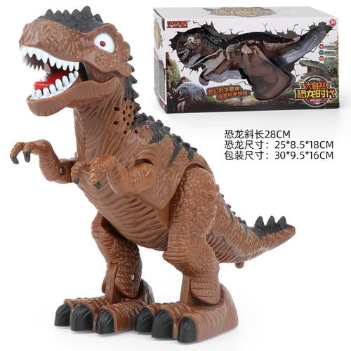 新款侏罗纪恐龙世界电动声光恐龙玩具儿童机械霸王龙模型玩具机械恐龙