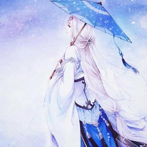 有没有古风图片啊,大概是一个女子撑着伞,长发看着雪,请大家帮一下