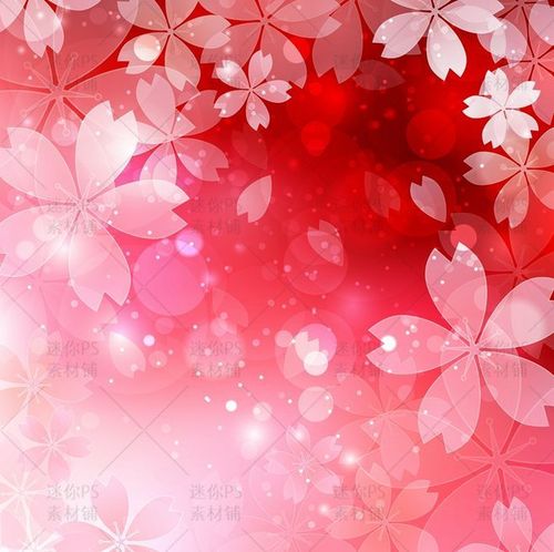 [编号268]春季粉色樱花盛开花朵花瓣飘落eps矢量素材高清ps背景-淘宝