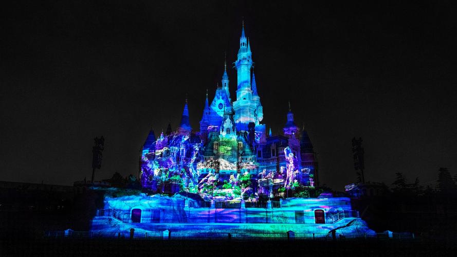 以《阿凡达》为主题的迪士尼城堡灯光秀