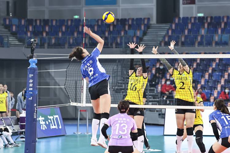2021-2022赛季中国女子排球超级联赛第二阶段的比赛在广东江门展开
