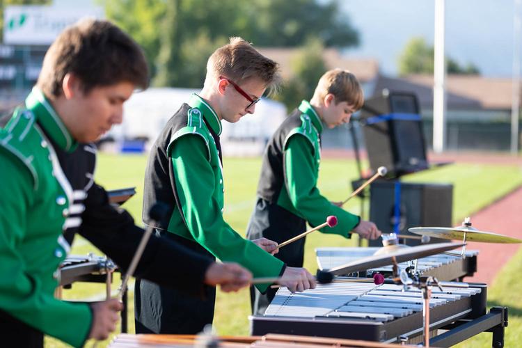 percussion is the sound effects of the band
