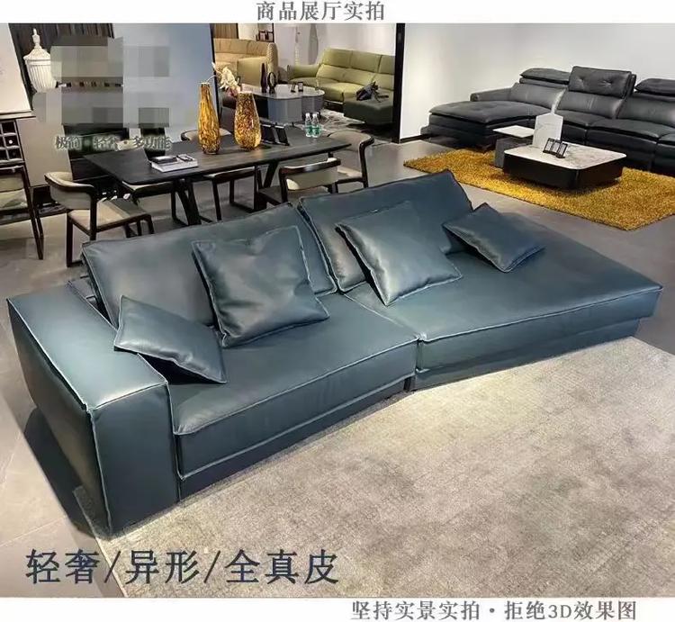 深圳高端品牌全真皮沙发进口头层黄牛皮沙发36 - 抖音