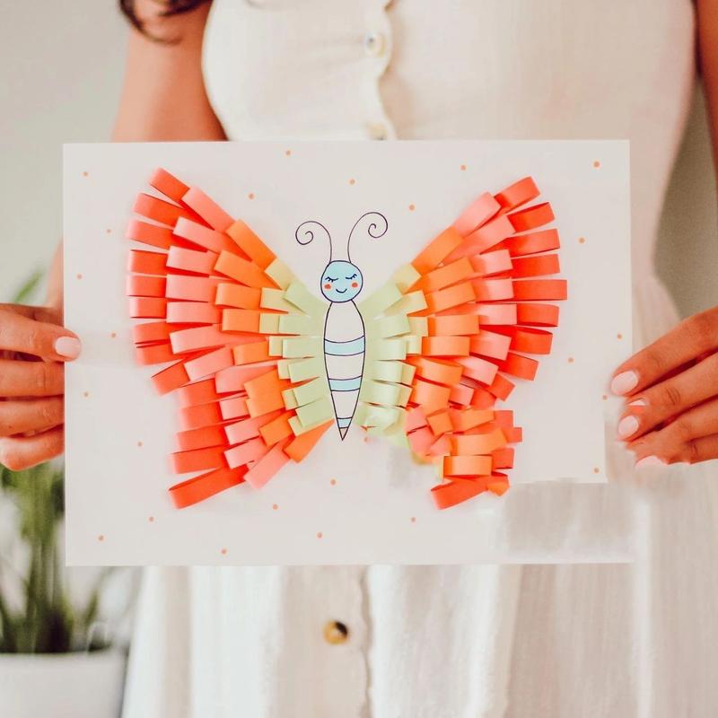 创意手工丨用卡纸做漂亮的小蝴蝶